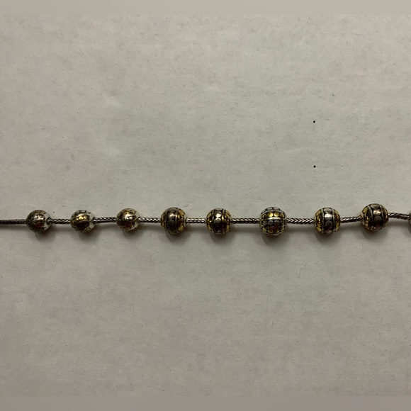 Brighton Silver Necklace With Gold & Silver Balls - Picture 1 of 7